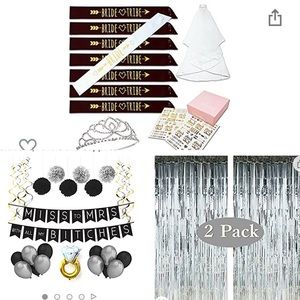 Bachelorette party decor and sashes